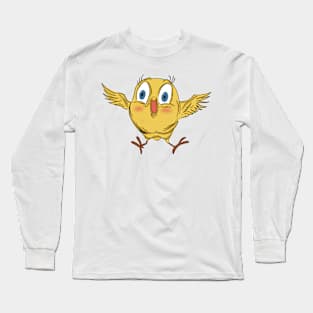 cute yellow bird Long Sleeve T-Shirt